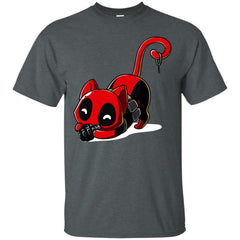 Deadpool Cat Shirt Playing With Grenade - NINONINE