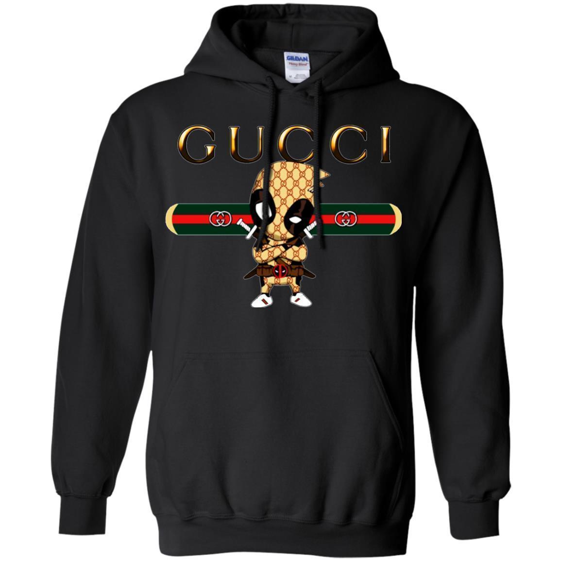 Deadpool Gucci Hoodie - Black / S - Sweatshirts