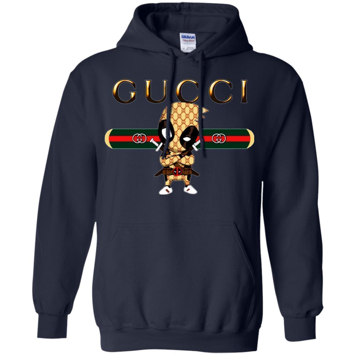 Deadpool Gucci Hoodie - Navy / S - Sweatshirts