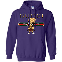 Deadpool Gucci Hoodie - Purple / S - Sweatshirts