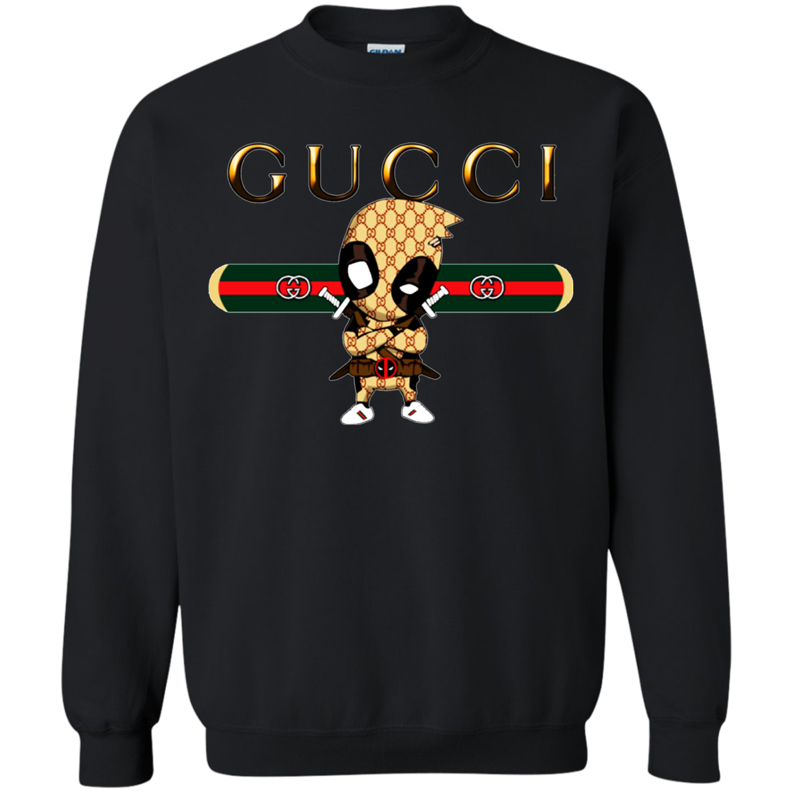 Deadpool Gucci Sweater - Black / S - Sweatshirts