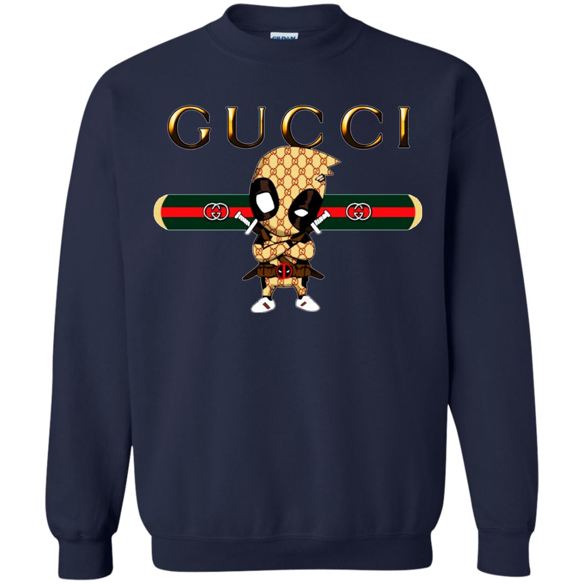 Deadpool Gucci Sweater - Navy / S - Sweatshirts