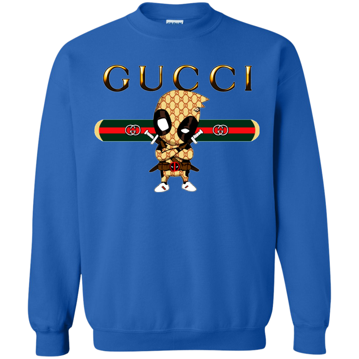 Deadpool Gucci Sweater - Royal / S - Sweatshirts