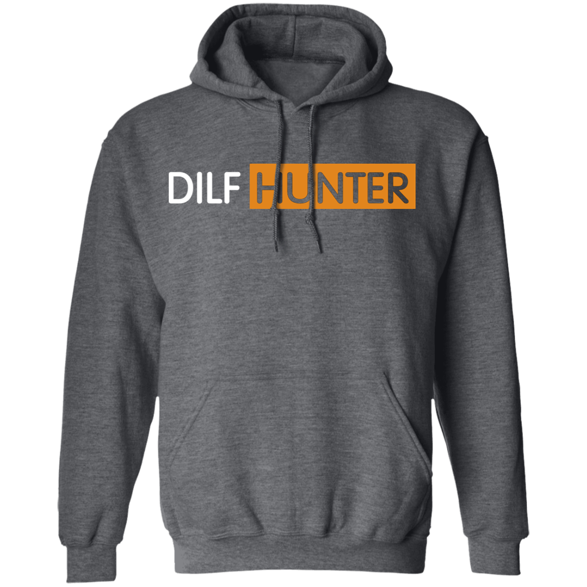 Dilf Hunter Hoodie-Dark Heather-S-NINONINE