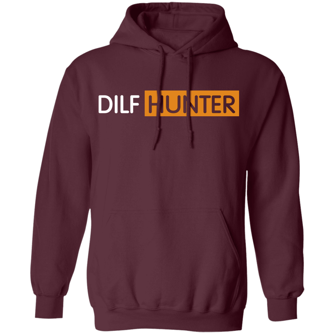 Dilf Hunter Hoodie-Maroon-S-NINONINE