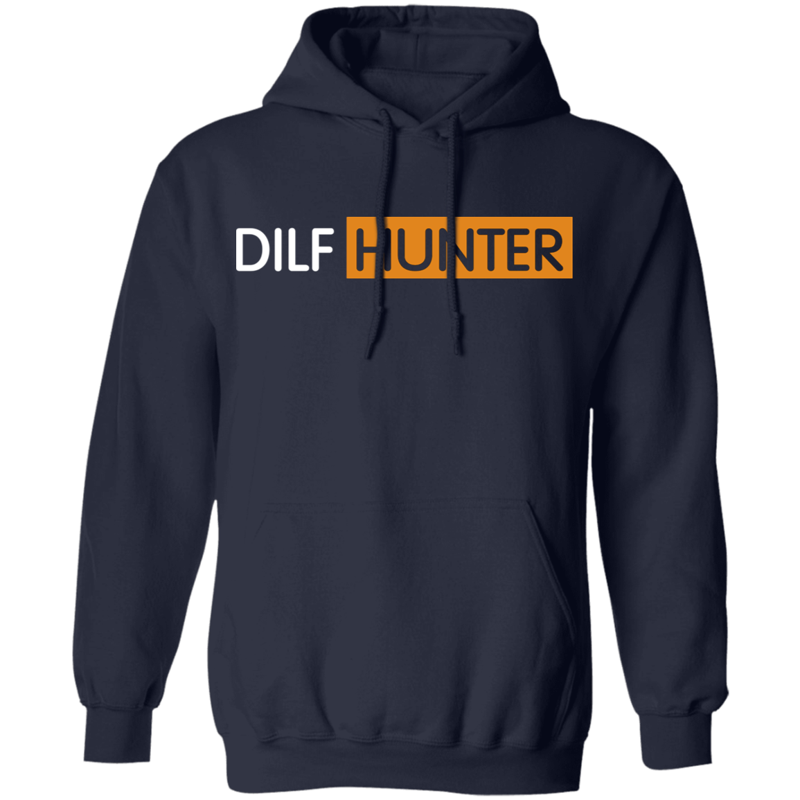 Dilf Hunter Hoodie-Navy-S-NINONINE