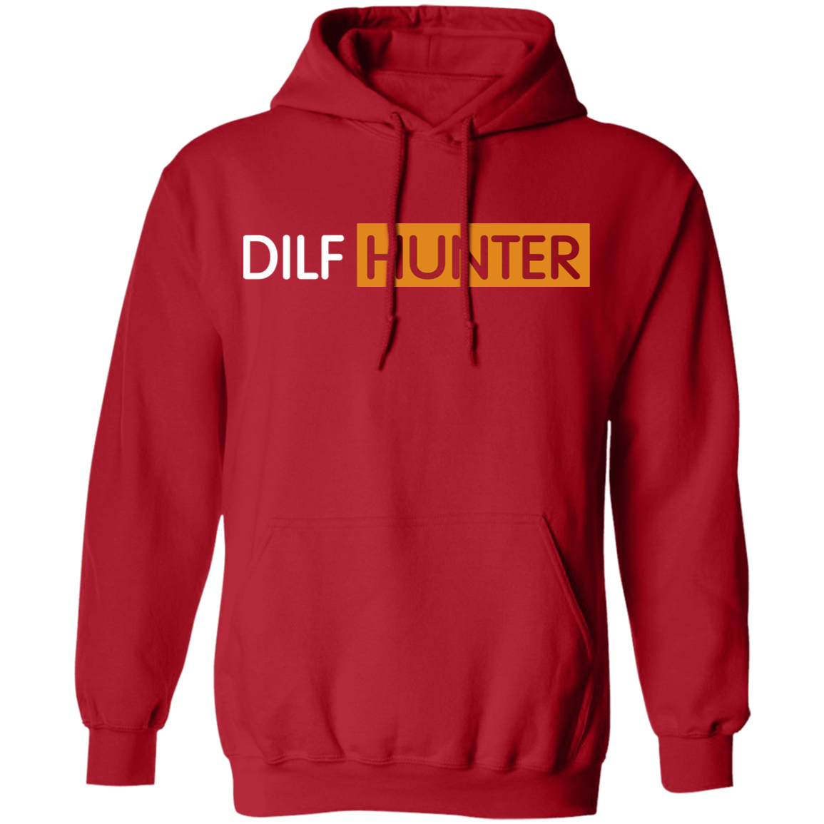 Dilf Hunter Hoodie-Red-S-NINONINE