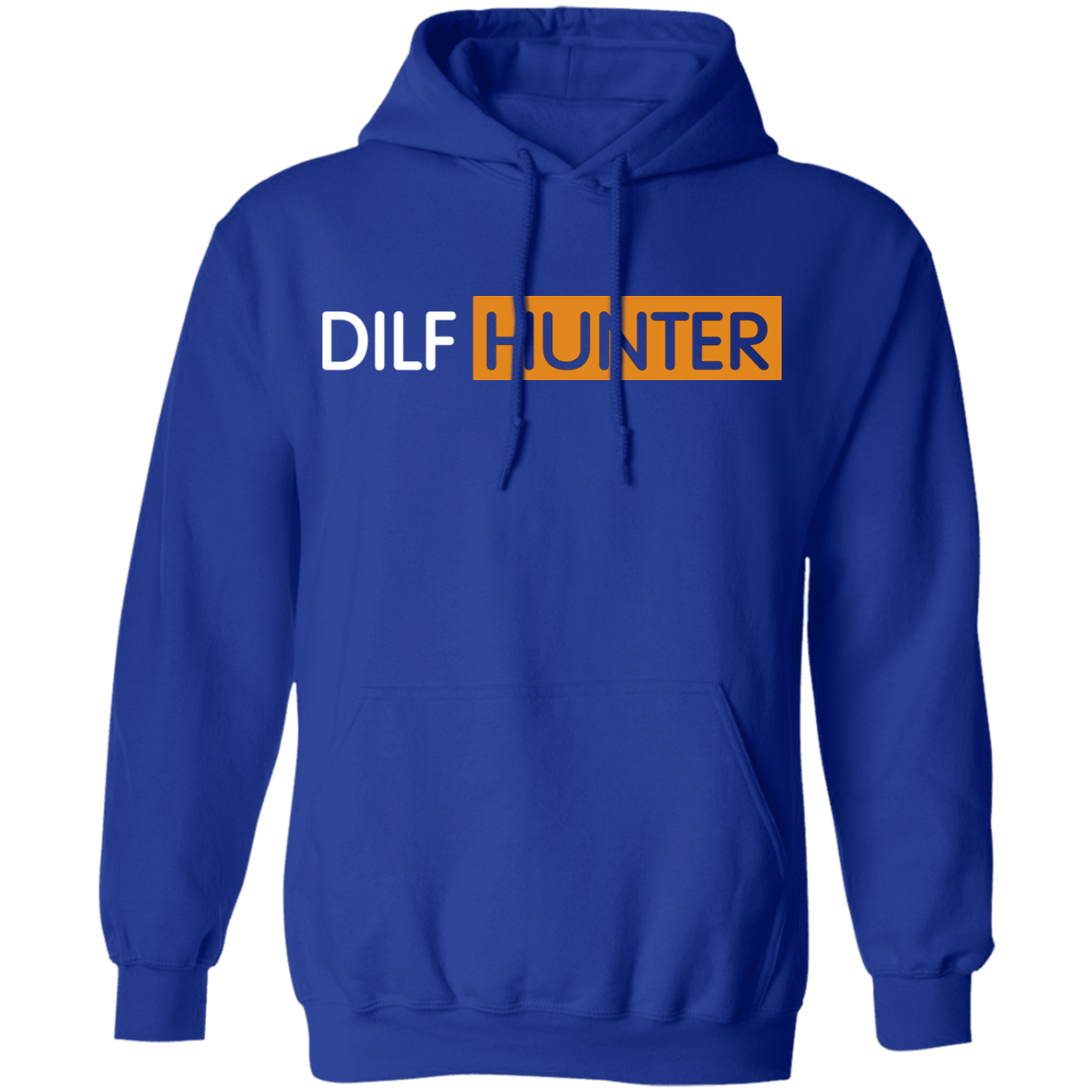 Dilf Hunter Hoodie-Royal-S-NINONINE