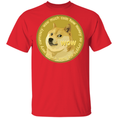 Dogecoin Shirt-Red-S-NINONINE