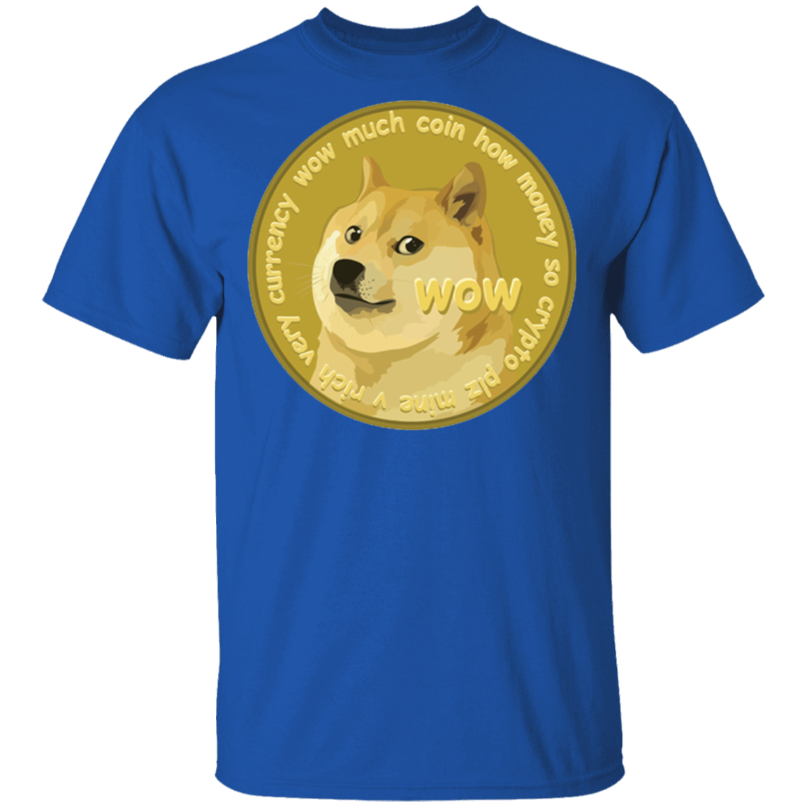 Dogecoin Shirt-Royal-S-NINONINE