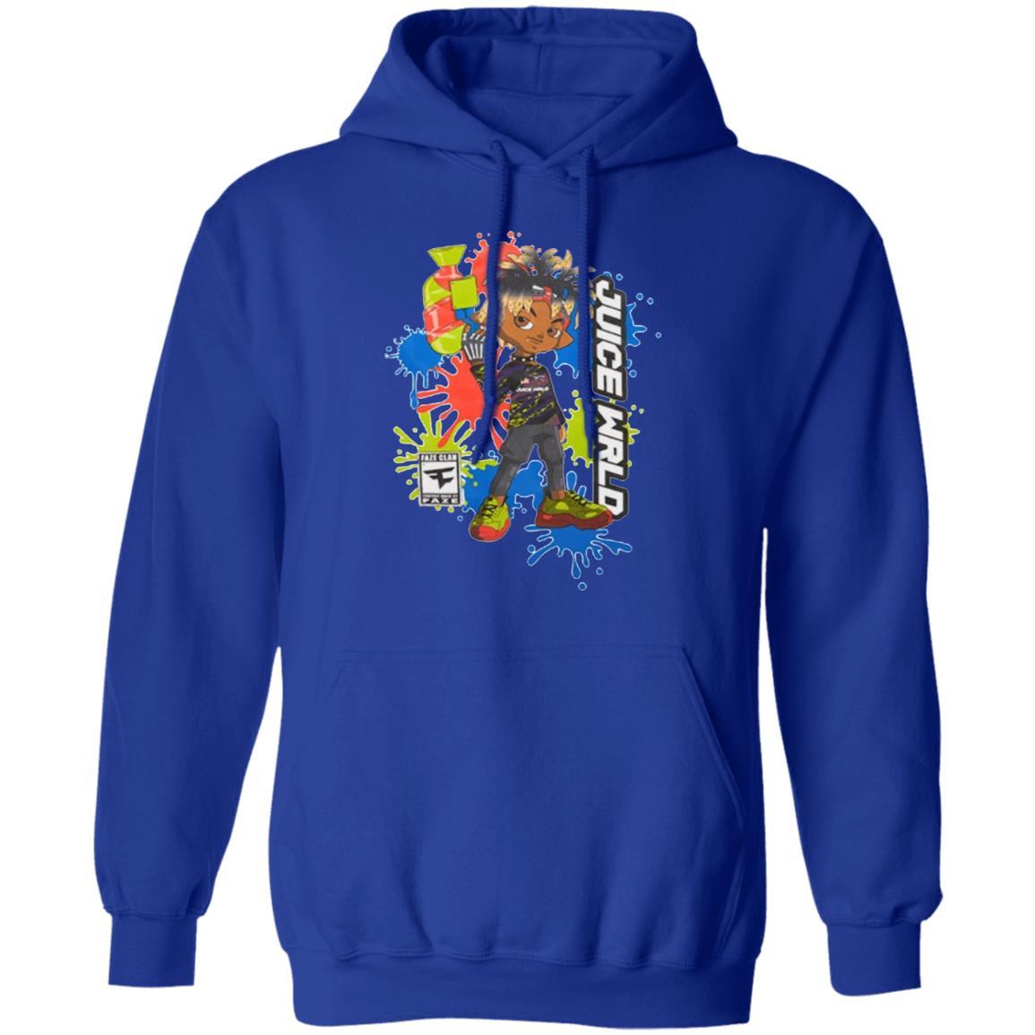 Faze Juice Wrld Hoodie - Royal - NINONINE