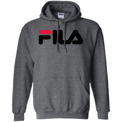 Fila Hoodie Red Black Logo - NINONINE