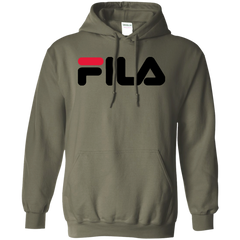 Fila Hoodie Red Black Logo - NINONINE