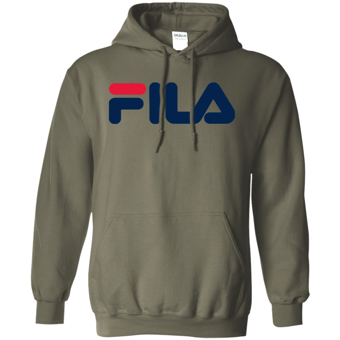 Fila Hoodie Red Navy Logo - NINONINE