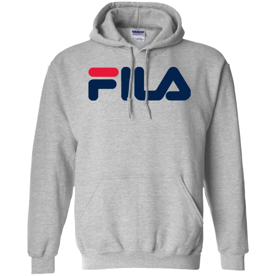 Fila Hoodie Red Navy Logo - NINONINE