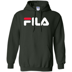 Fila Hoodie Red White Logo - NINONINE