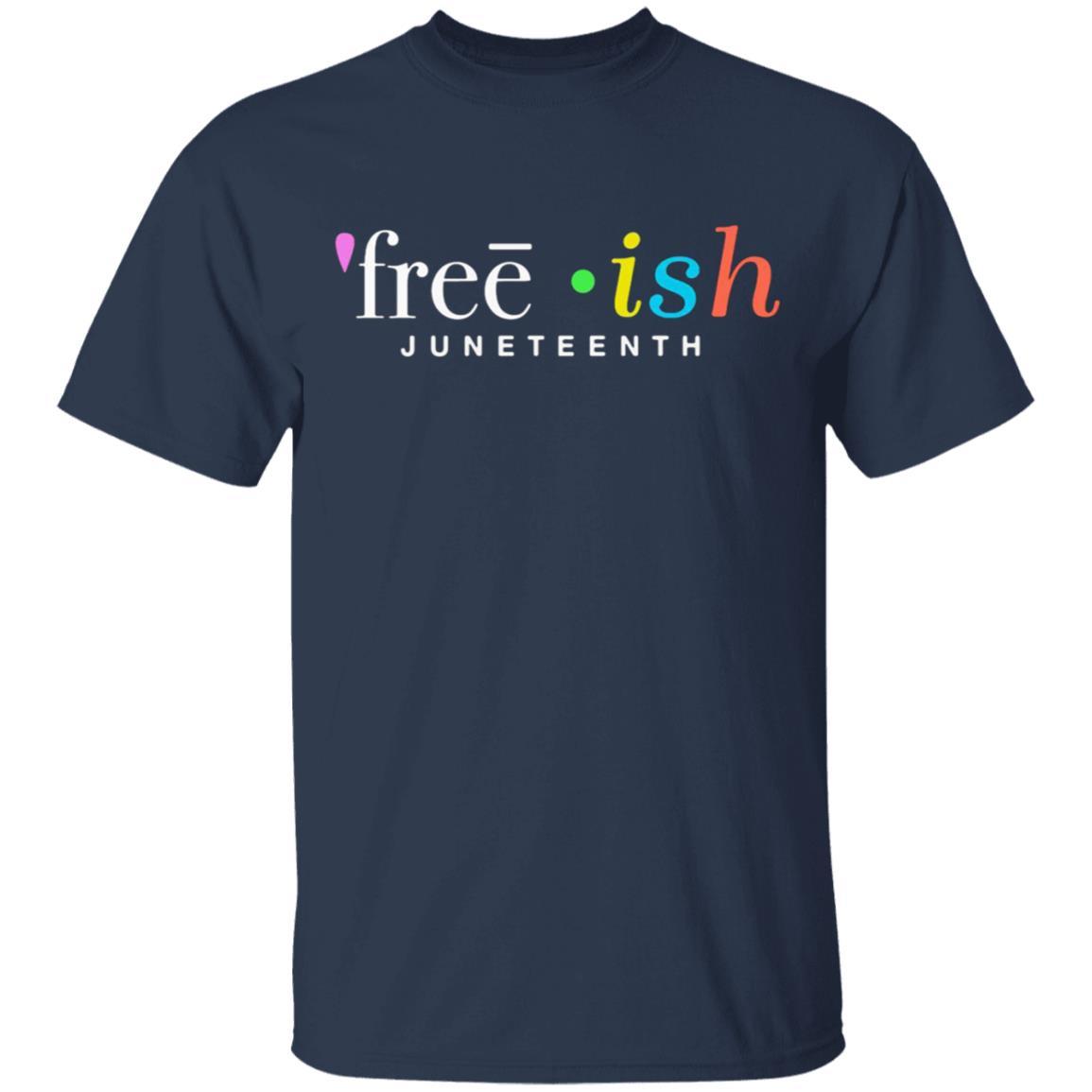 Freeish Juneteenth Shirt - Navy - NINONINE