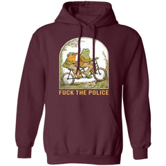 Frog Hoodie - Maroon - NINONINE