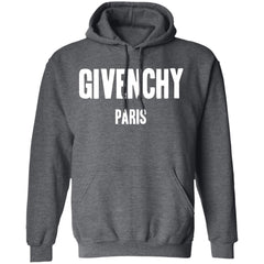 Givenchy Paris Hoodie - Dark Heather - NINONINE