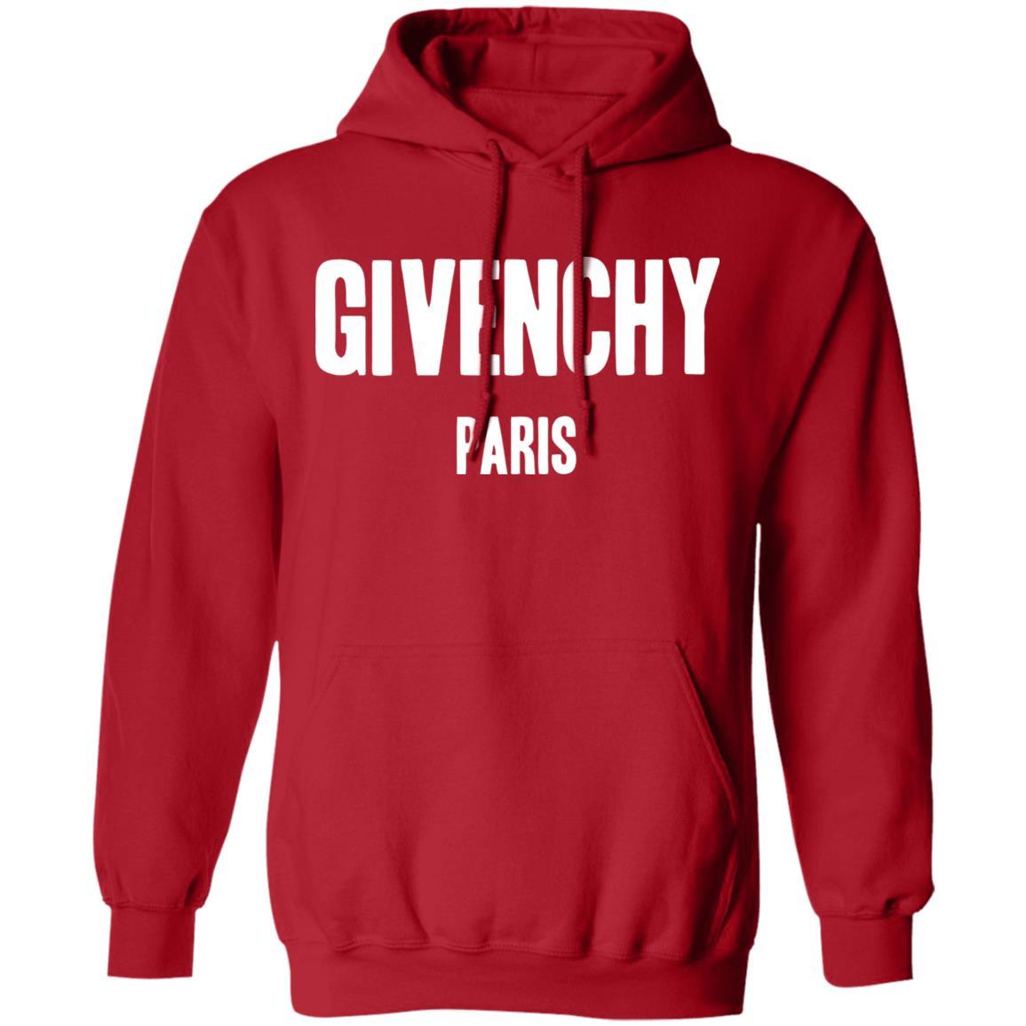 Givenchy Paris Hoodie - Red - NINONINE