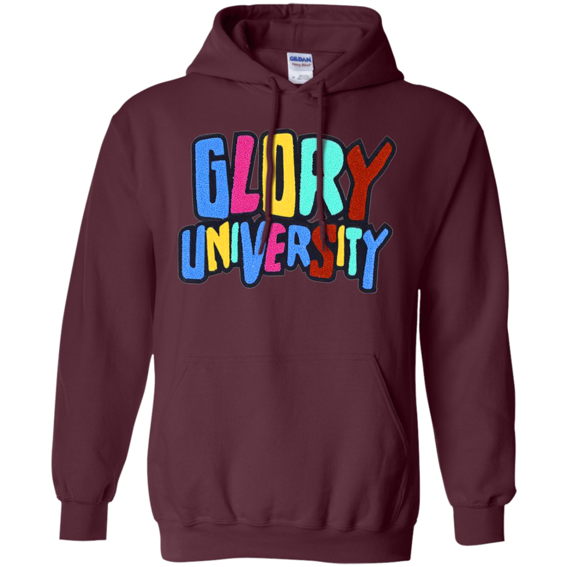 Glory University Hoodie - Maroon / S - Sweatshirts