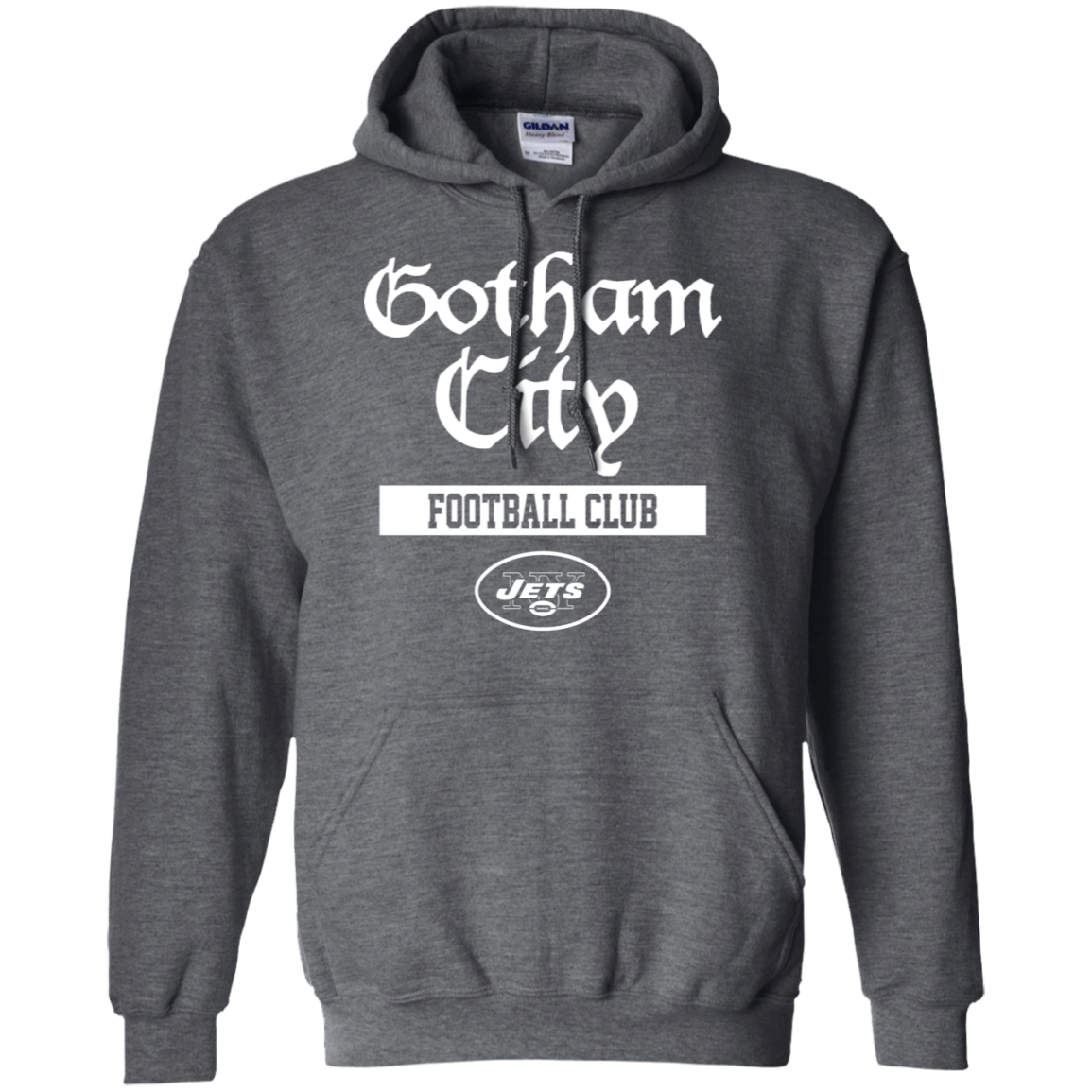 Gotham City Jets Hoodie - Dark Heather / S - Sweatshirts