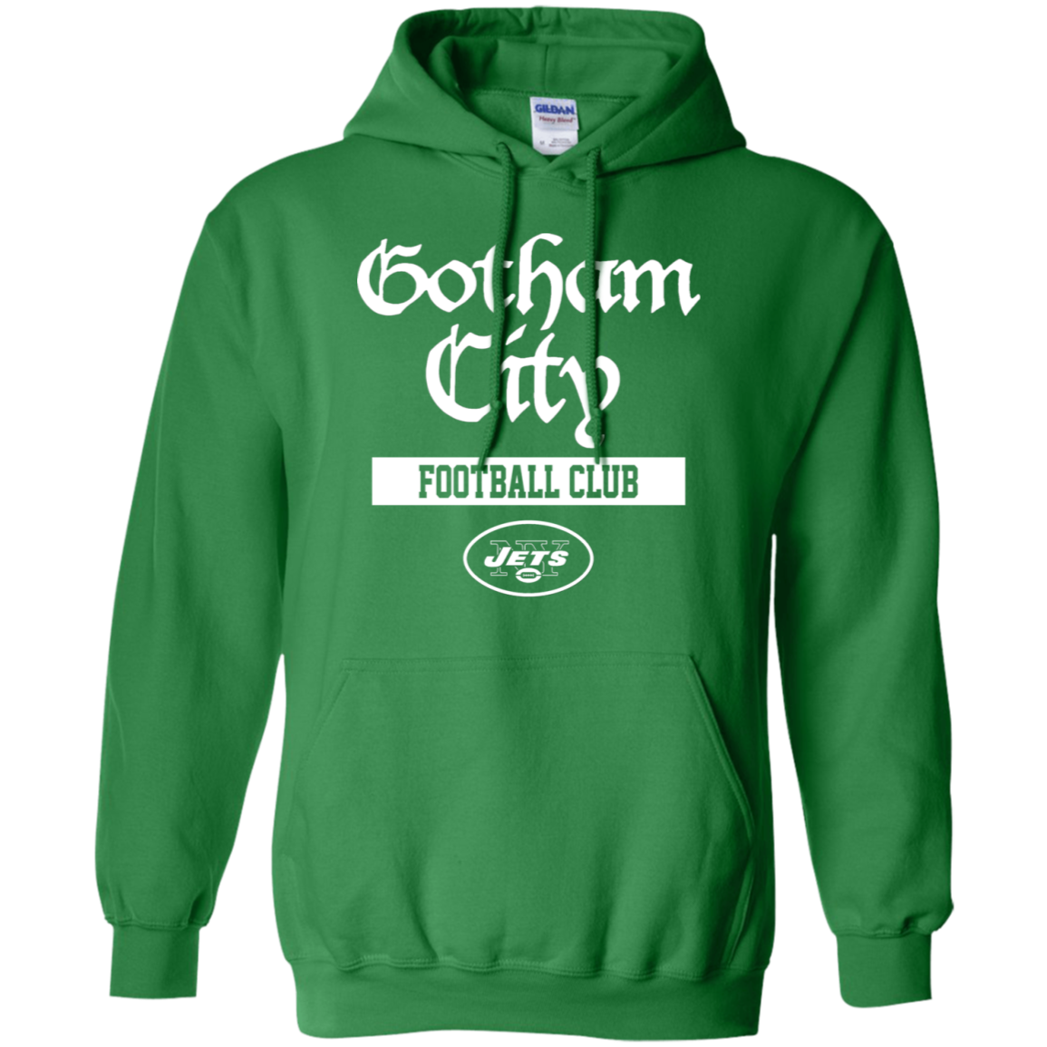 Gotham City Jets Hoodie - Irish Green / S - Sweatshirts