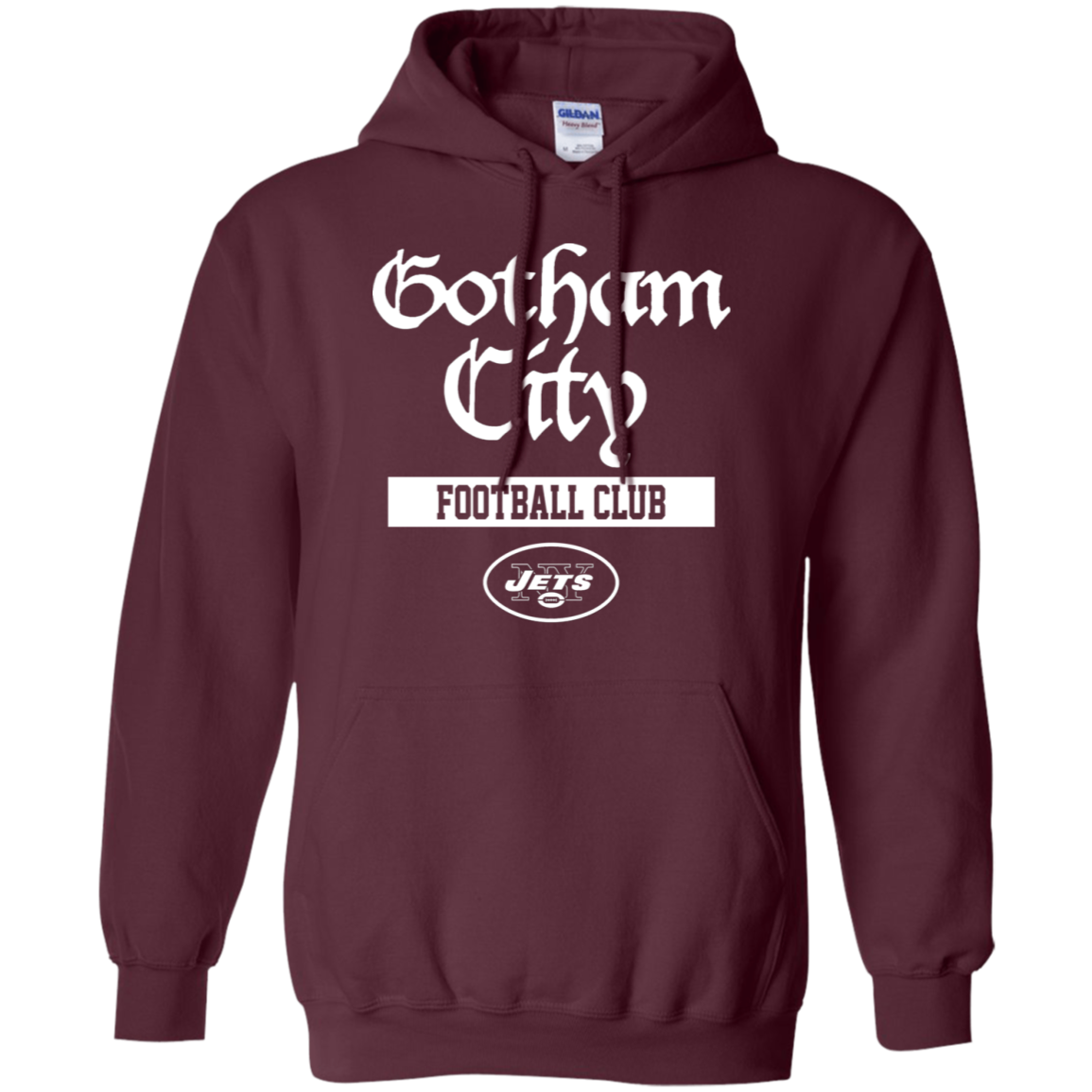 Gotham City Jets Hoodie - Maroon / S - Sweatshirts