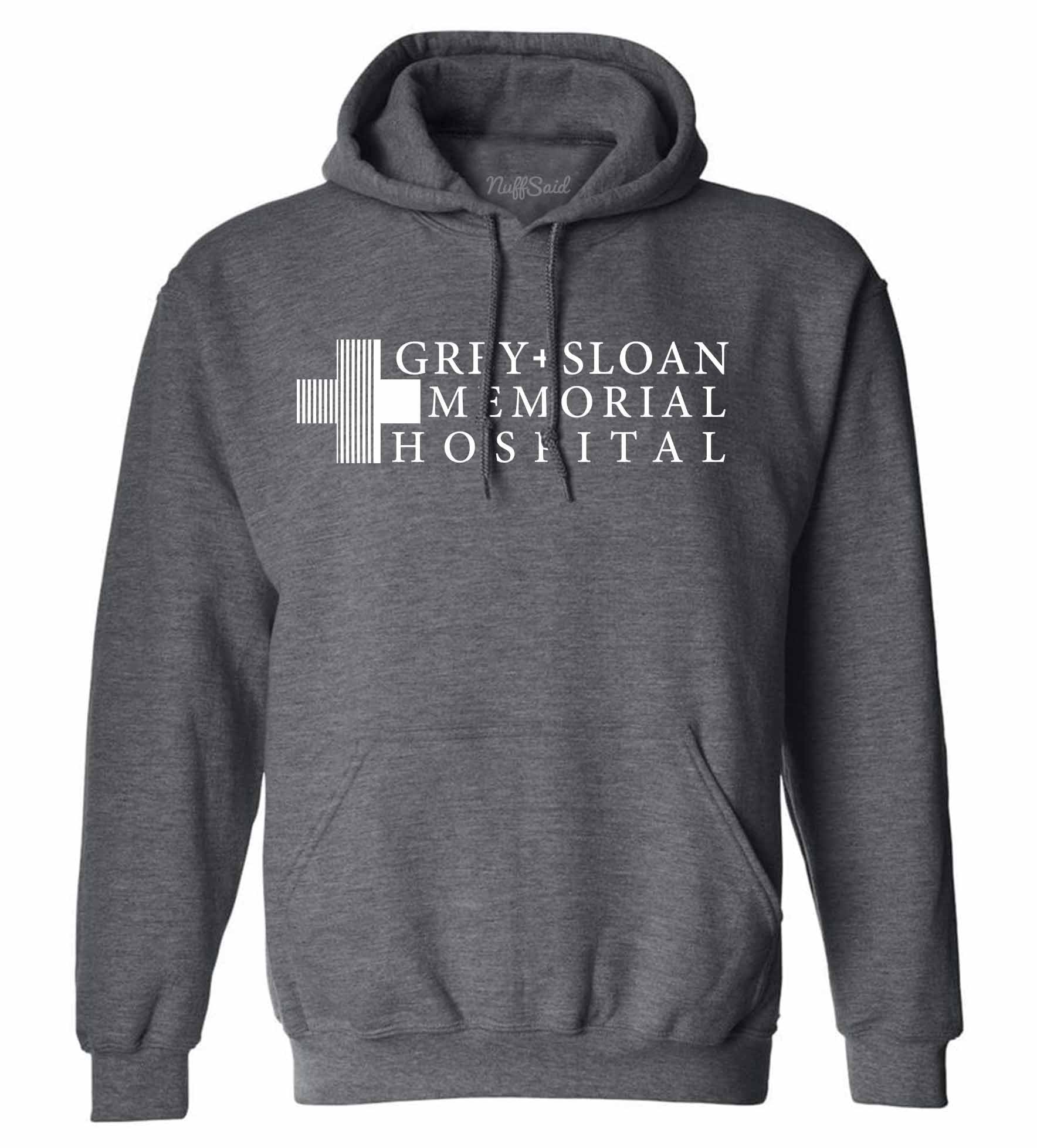 Grey Sloan Memorial Hospital Hoodie-Dark Heather-S-NINONINE