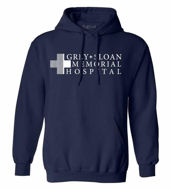 Grey Sloan Memorial Hospital Hoodie-Navy-S-NINONINE