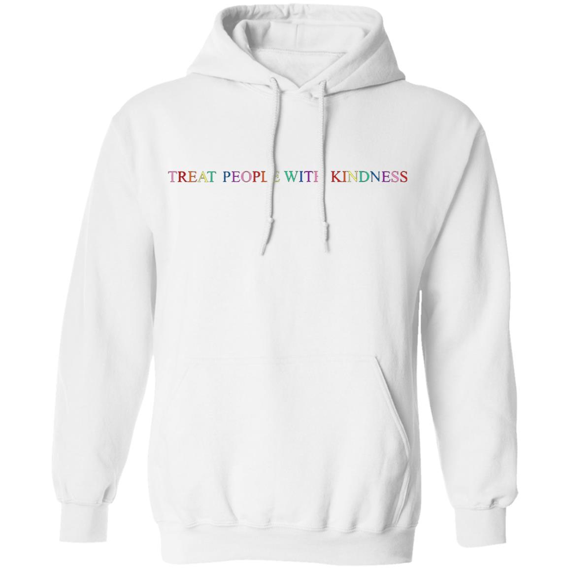 Harry Style Treat People With Kindness Hoodie - White - NINONINE