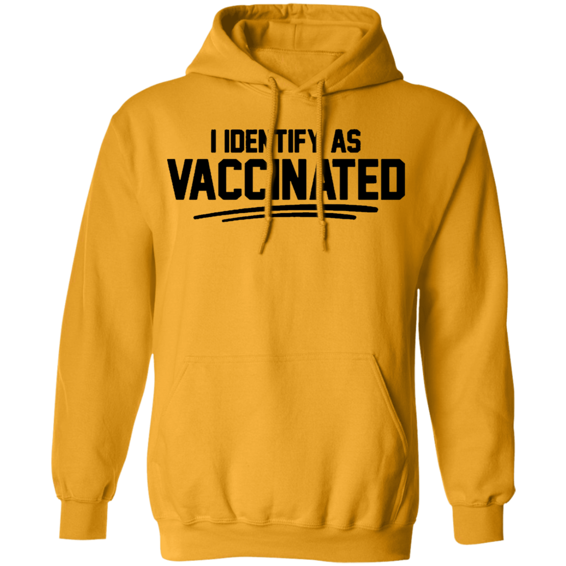 I Identify As Vaccinated Hoodie Light