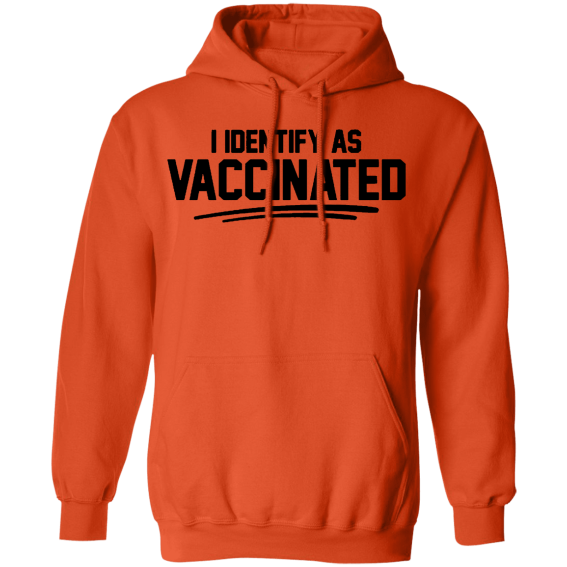 I Identify As Vaccinated Hoodie Light