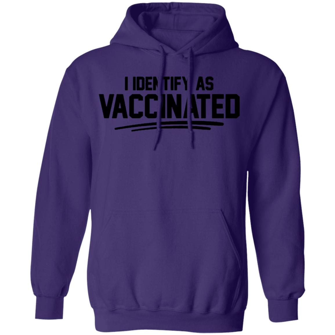 I Identify As Vaccinated Hoodie Light