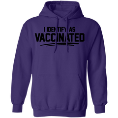 I Identify As Vaccinated Hoodie Light