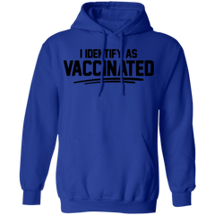 I Identify As Vaccinated Hoodie Light