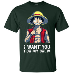 I Want You For My Crew One Piece Luffy Shirt - NINONINE