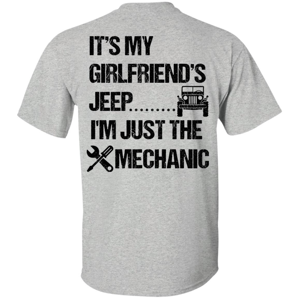 It's My Girlfriend's Jeep I'm Just The Mechanic Shirt  Dark - NINONINE