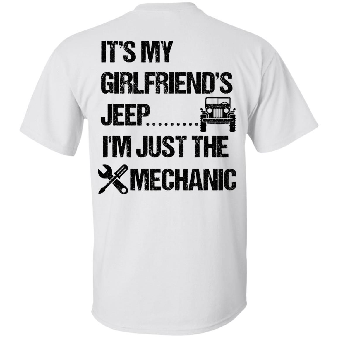 It's My Girlfriend's Jeep I'm Just The Mechanic Shirt  Dark - NINONINE