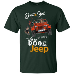 Just A Girl In Love With Her Dog And Her Jeep Shirt - NINONINE