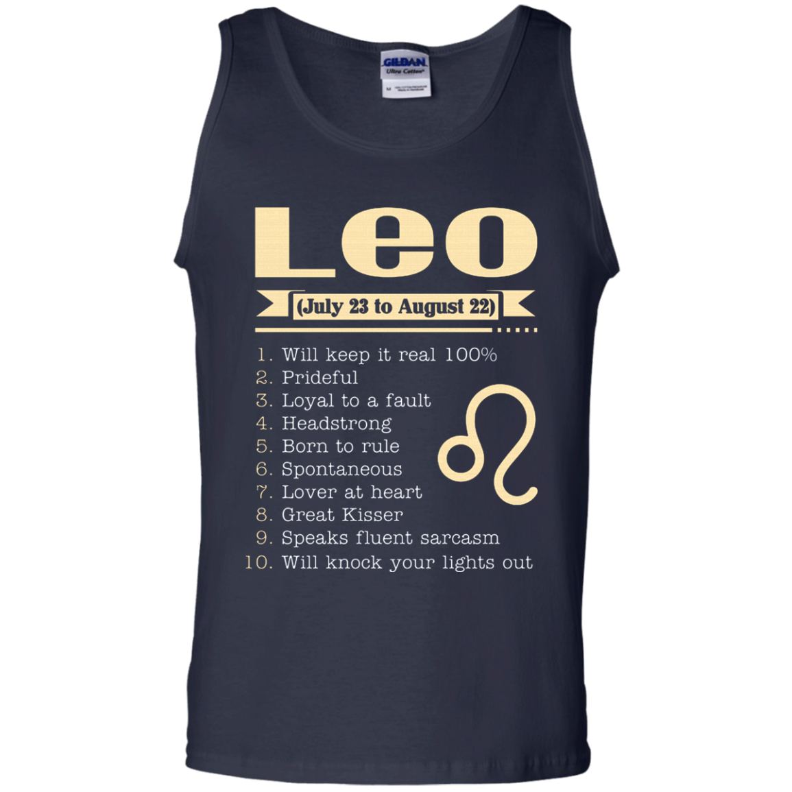 Leo Zodiac Signs August Birthday Tank Top - Shipping Worldwide - NINONINE