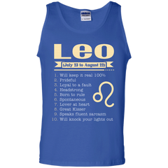 Leo Zodiac Signs August Birthday Tank Top - Shipping Worldwide - NINONINE