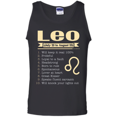 Leo Zodiac Signs August Birthday Tank Top - Shipping Worldwide - NINONINE