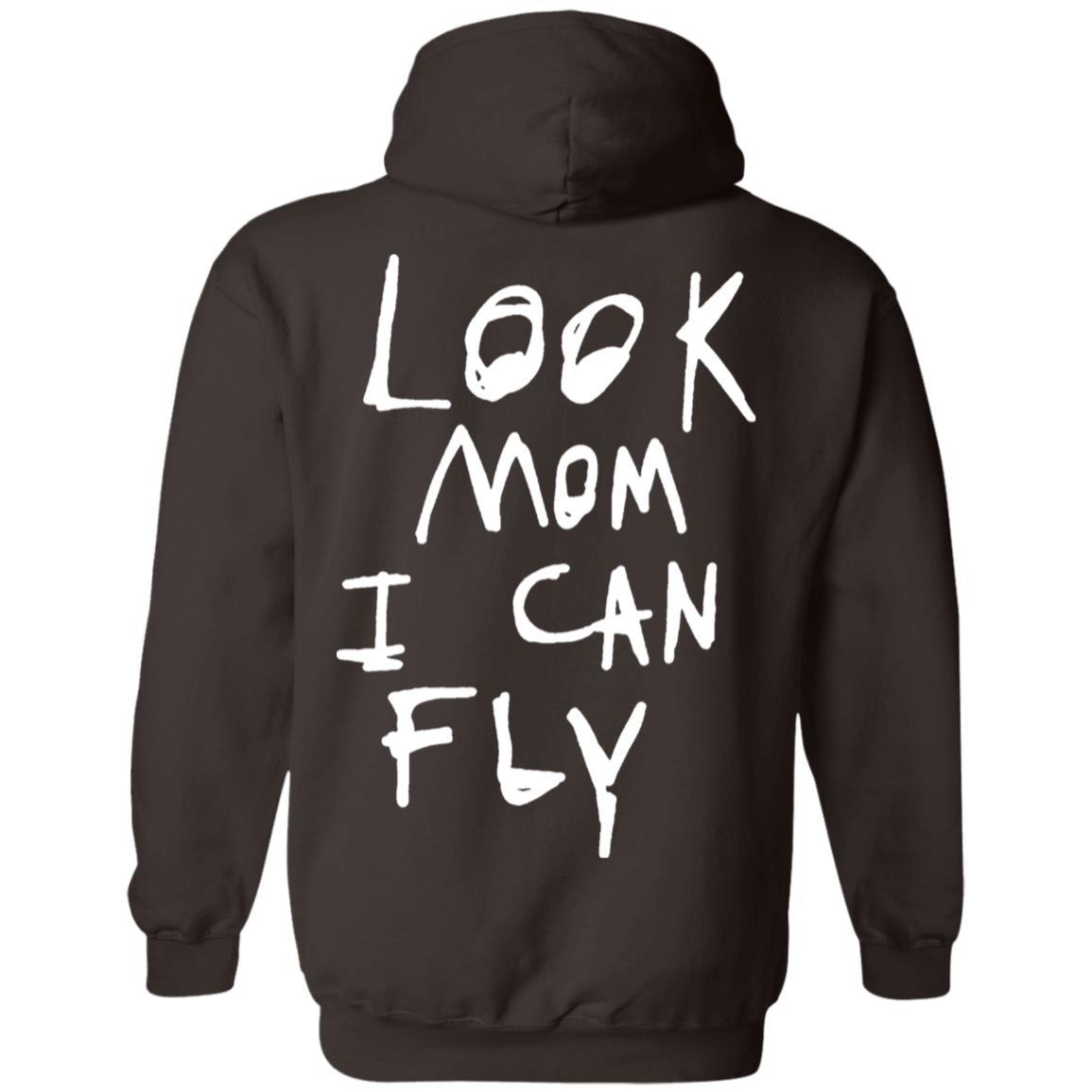 Look Mom I Can Fly Hoodie Dark - Dark Chocolate - NINONINE