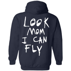 Look Mom I Can Fly Hoodie Dark - Navy - NINONINE