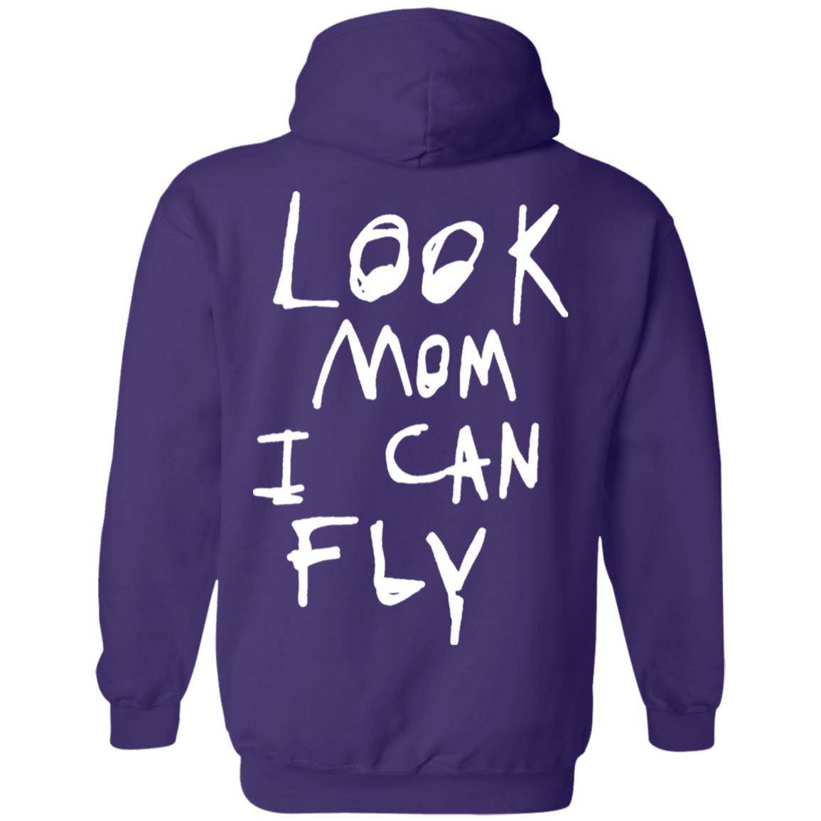 Look Mom I Can Fly Hoodie Dark - Purple - NINONINE