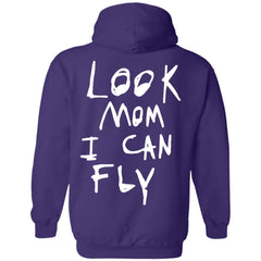 Look Mom I Can Fly Hoodie Dark - Purple - NINONINE