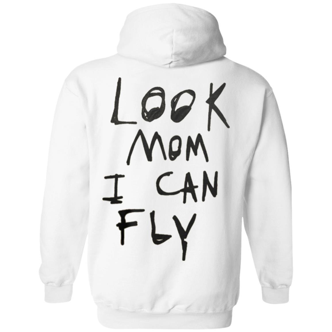 Look Mom I Can Fly Hoodie - White - NINONINE