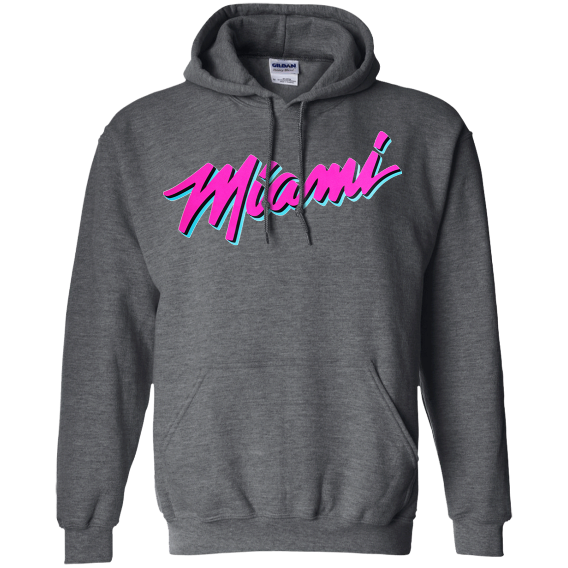 Miami Heat Vice Hoodie - Dark Heather / S - Sweatshirts