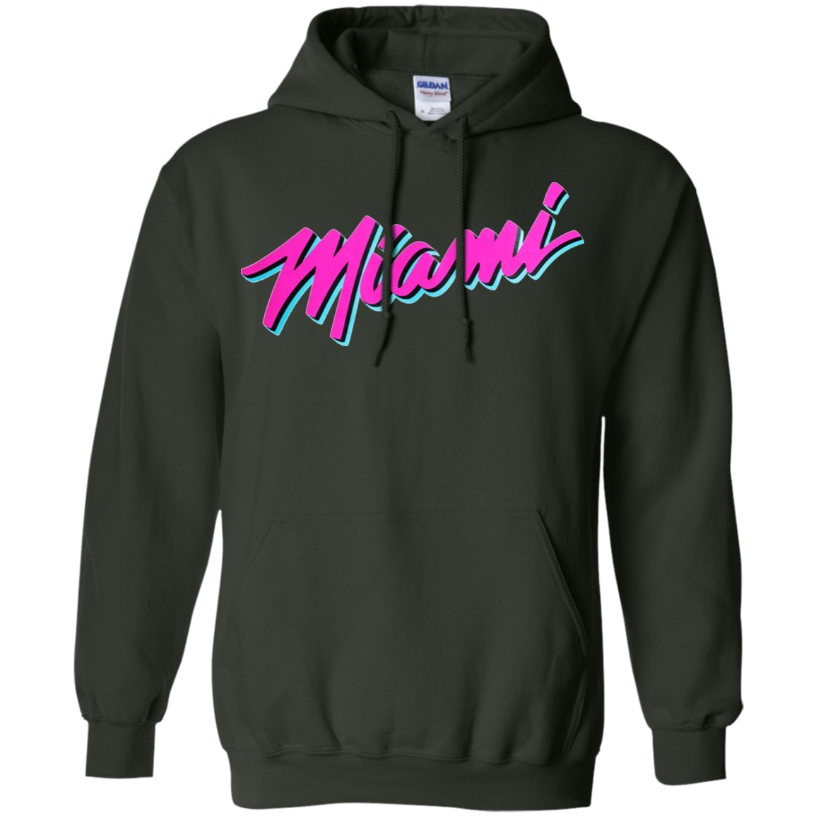 Miami Heat Vice Hoodie - Forest Green / S - Sweatshirts